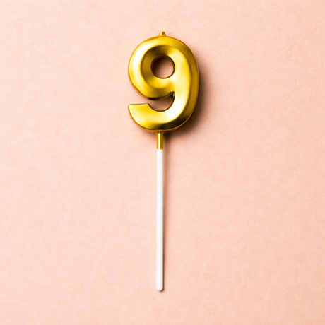 Metallic Gold Number Candles - Crave by Leena