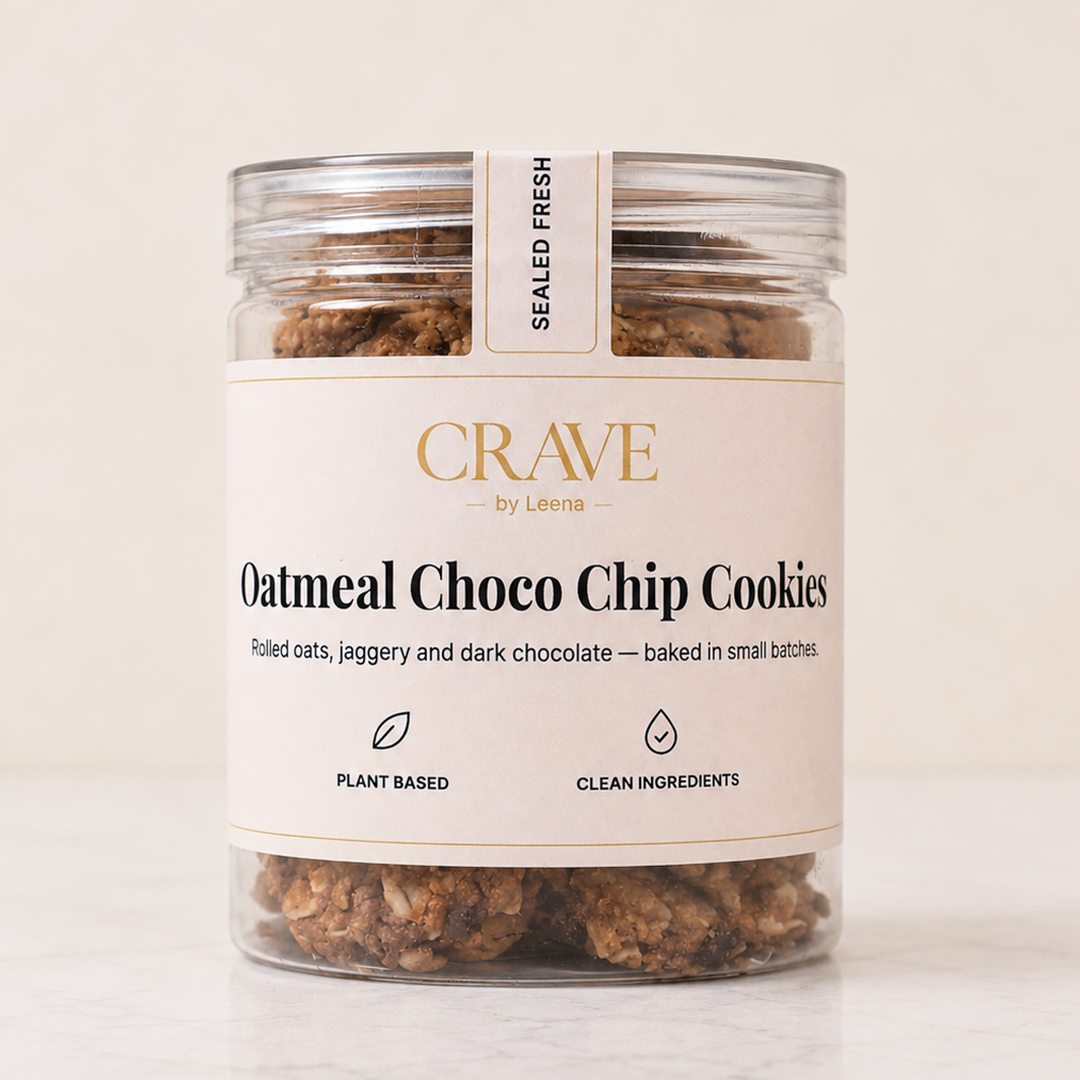 Jaggery Oatmeal Choco Chip Cookies (approx. 195g)