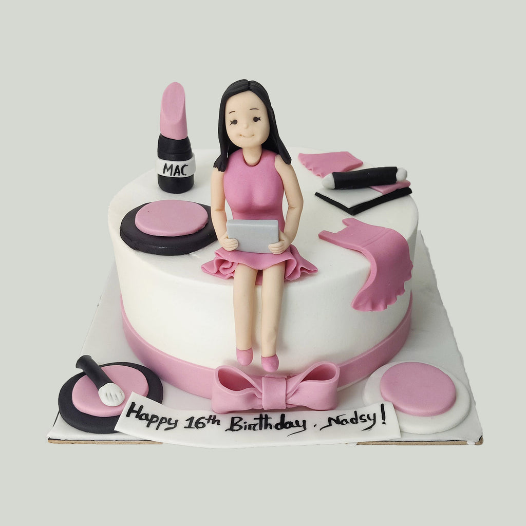 Pink Makeup Cake - Crave by Leena