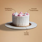 Raspberries and Cream Cake - Crave by Leena