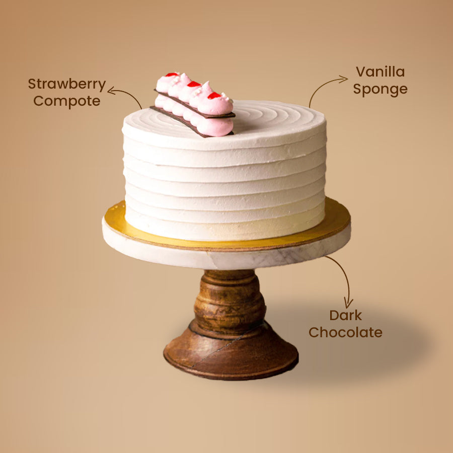 Strawberries and Cream Cake - Crave by Leena