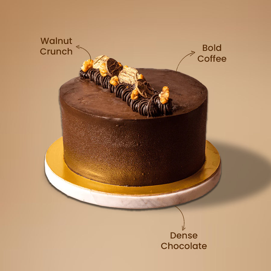 Refined Sugar-Free Chocolate Walnut Fudge Cake - Crave by Leena