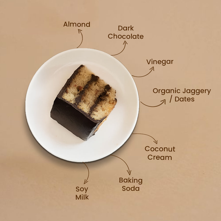 Refined Sugar-Free Almond Joy Cake - Crave by Leena