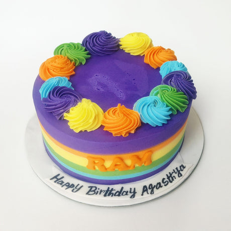 Magical Rainbow Cake - Crave by Leena