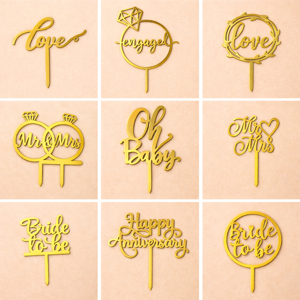 Romantic Celebration Cake Toppers - Crave by Leena
