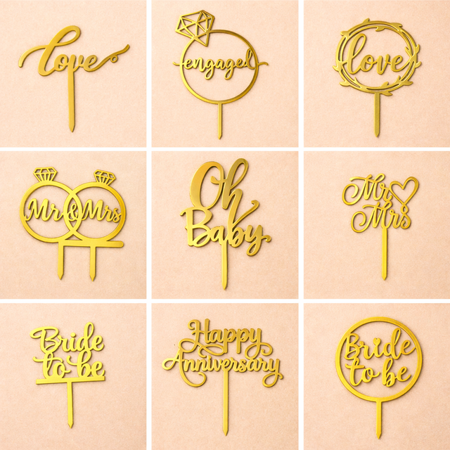 Romantic Celebration Cake Toppers - Crave by Leena