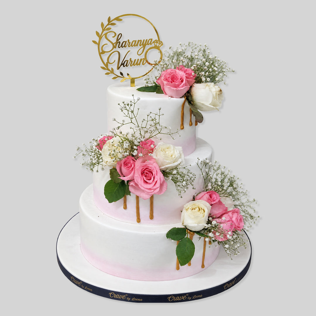 Roses Elegance Theme Cake
