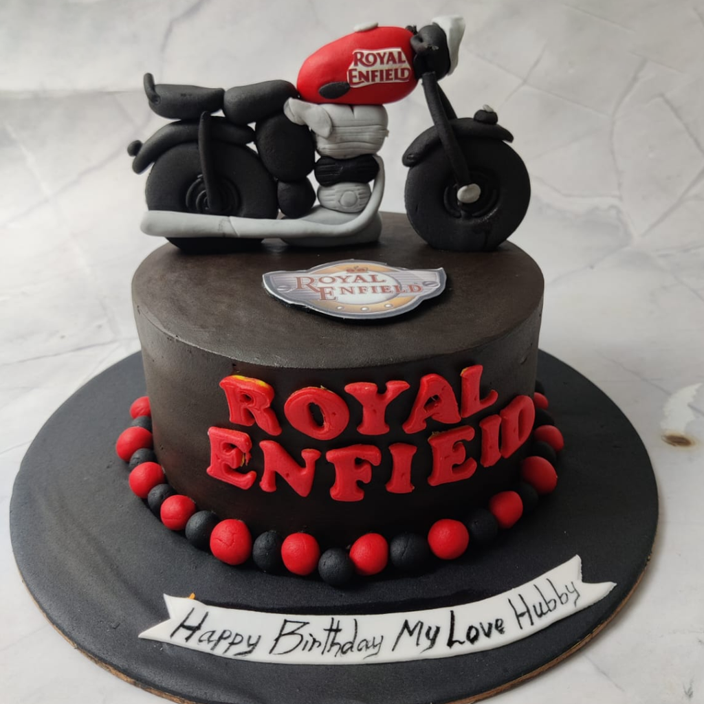 Royal enfield Theme cake - Crave by Leena