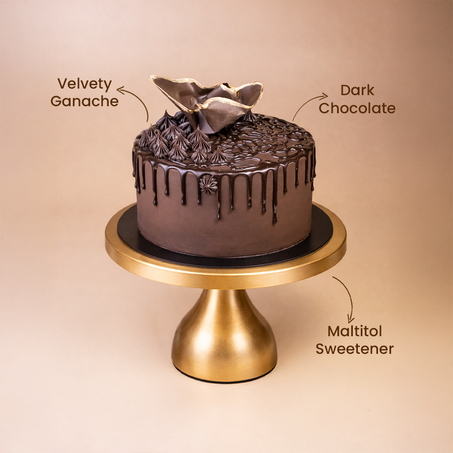 Sugar-Free Chocolate Truffle Cake - Crave by Leena