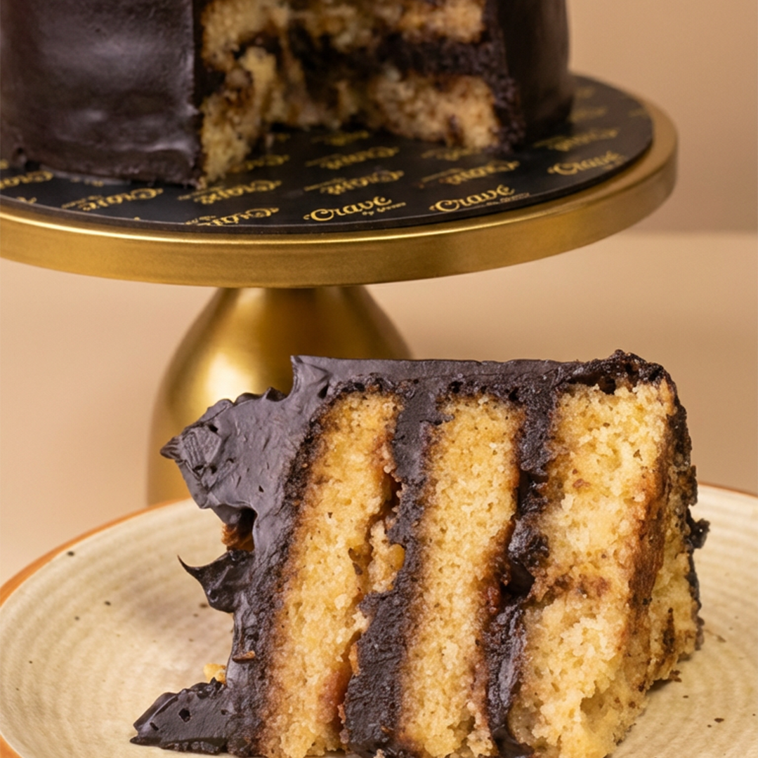Sugar-Free Vanilla Walnut Fudge Cake - Crave by Leena