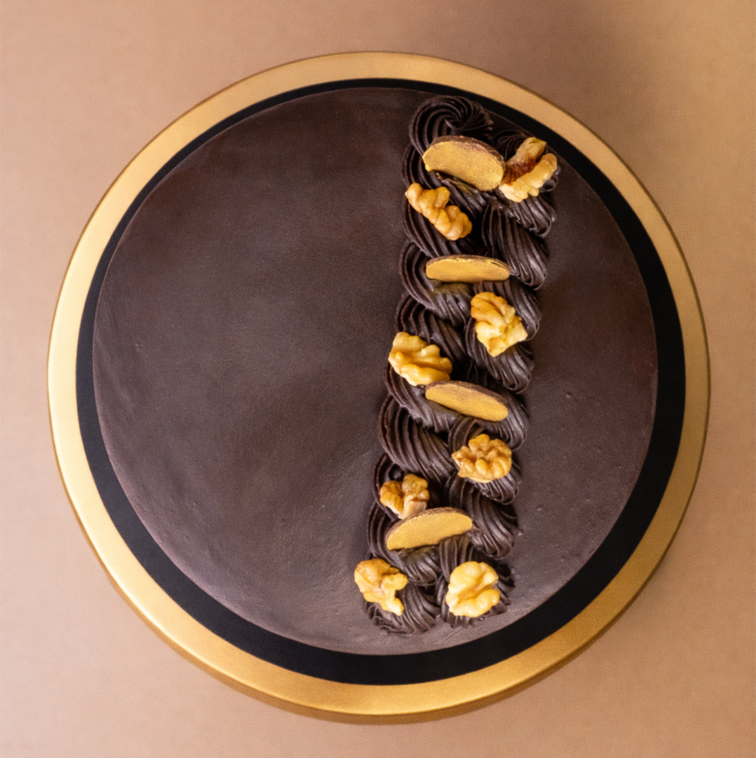 Sugar-Free Chocolate Walnut Fudge Cake - Crave by Leena