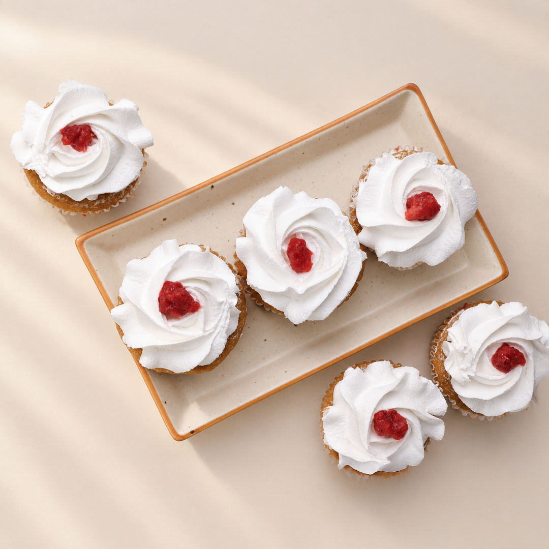 Strawberries and Cream Cupcakes — Gluten-Free