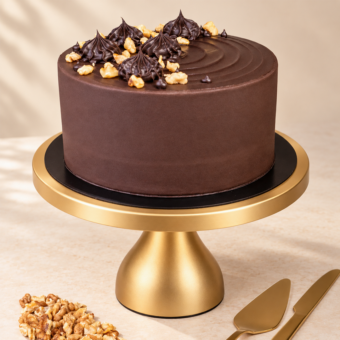 Vanilla Walnut Fudge Cake — Sugar-Free - Crave by Leena