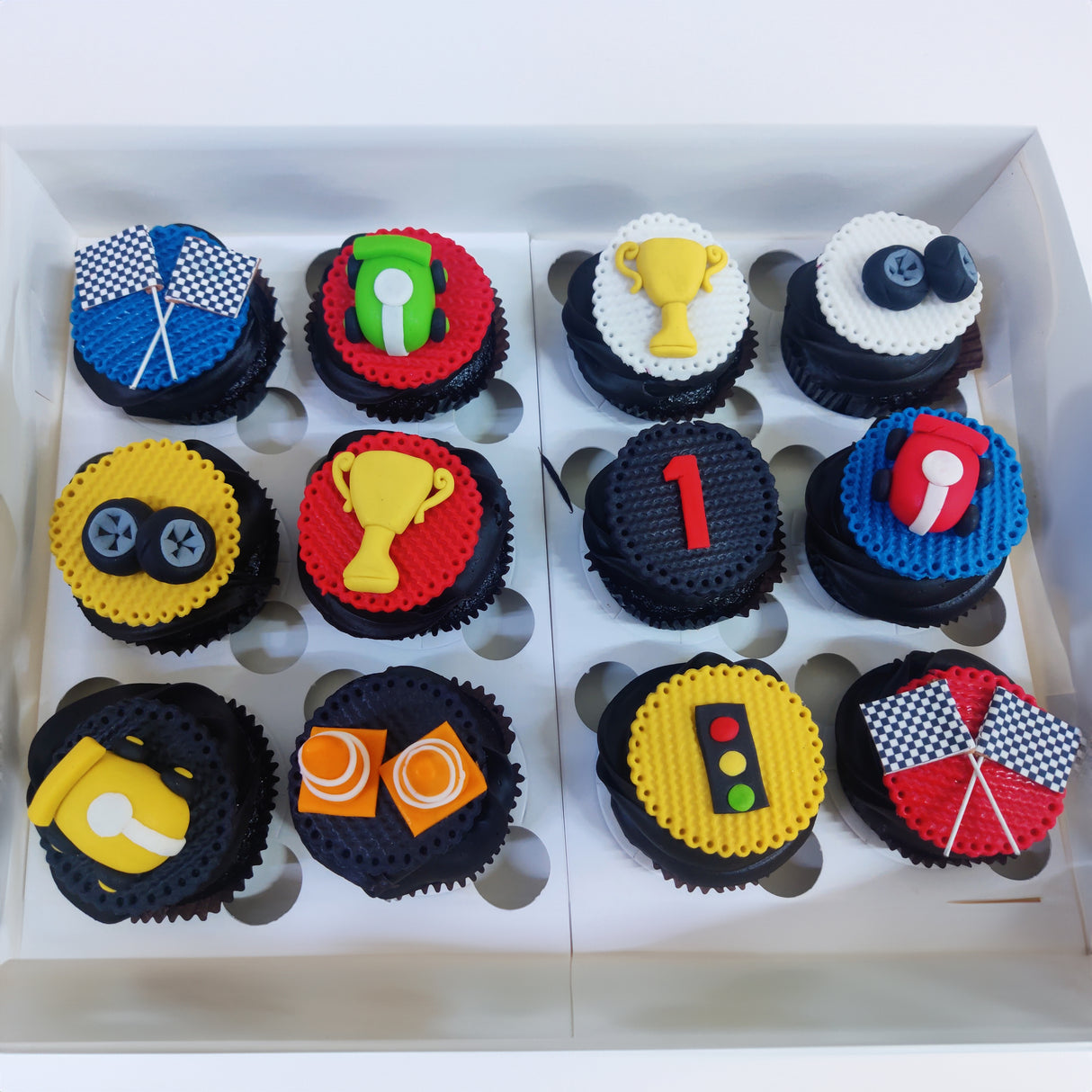 Super F1 Cupcakes