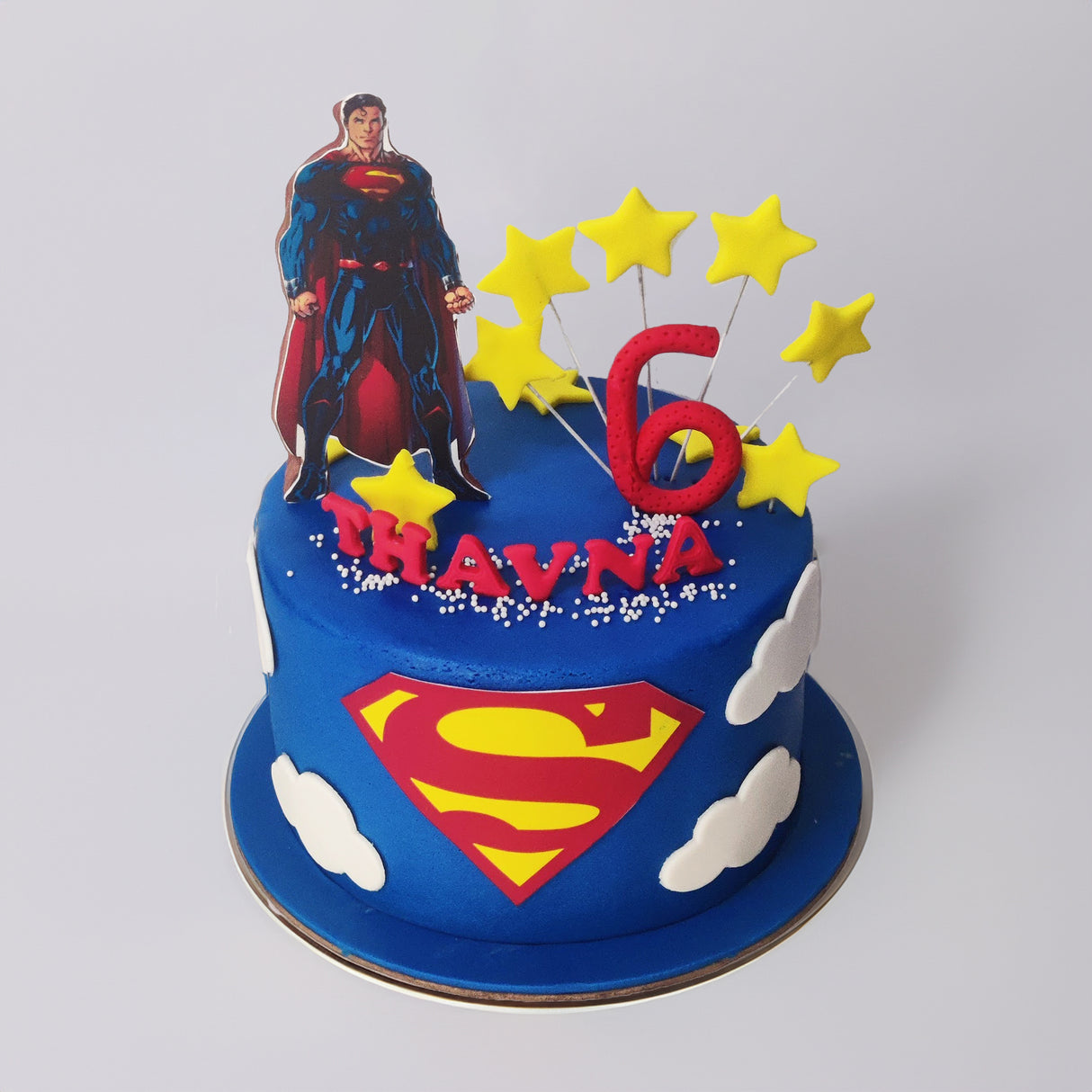 Superman-Themed Celebration Cake - Crave by Leena