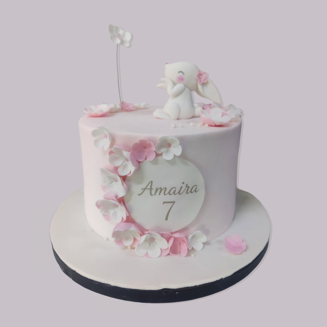 Tall Bunny Theme Cake