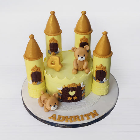Teddy Castle Cake - Crave by Leena