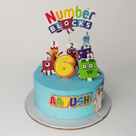 The Number Blocks cake - Crave by Leena
