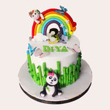 The Panda Rainbow Unicorn Cake - Crave by Leena