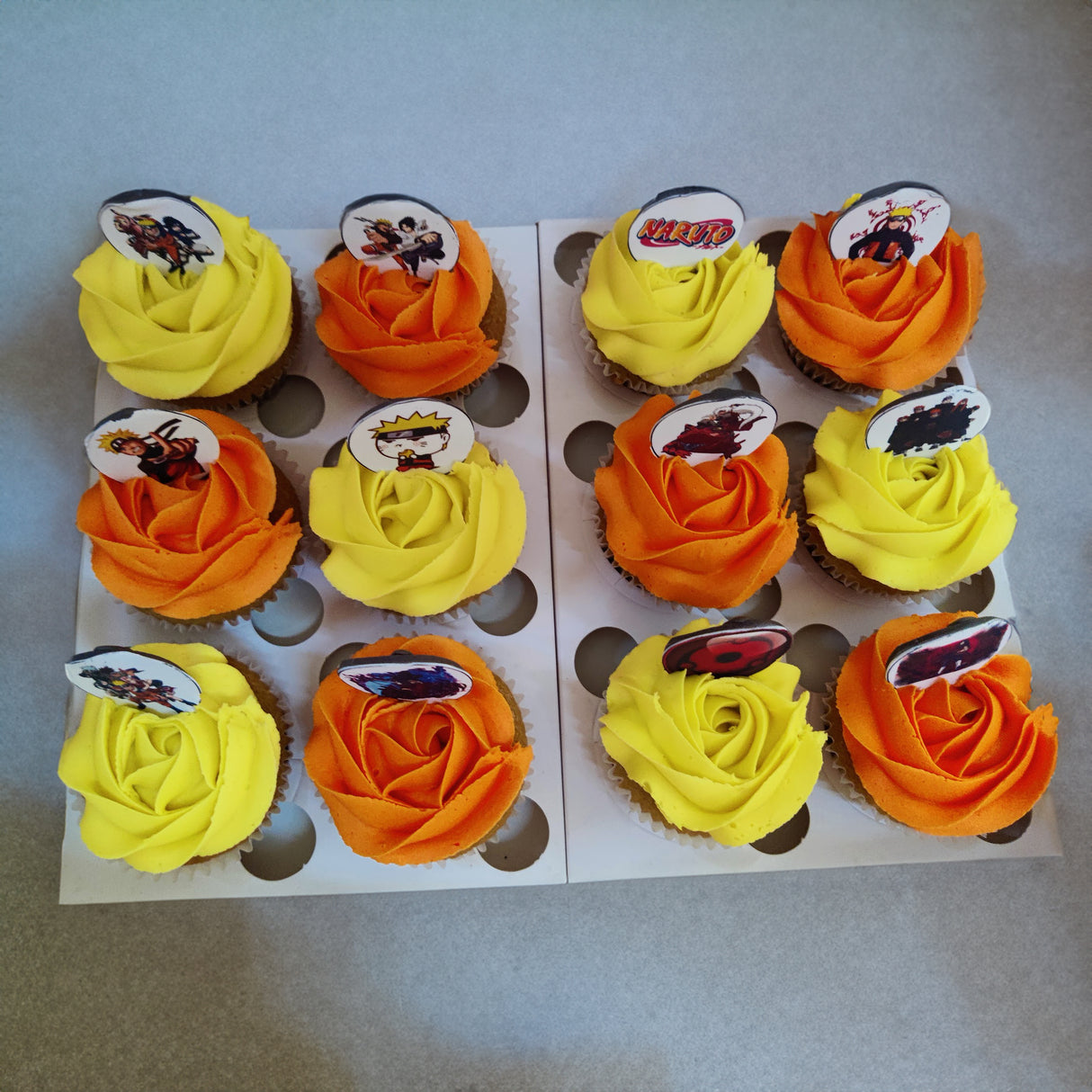 The Anime cupcakes