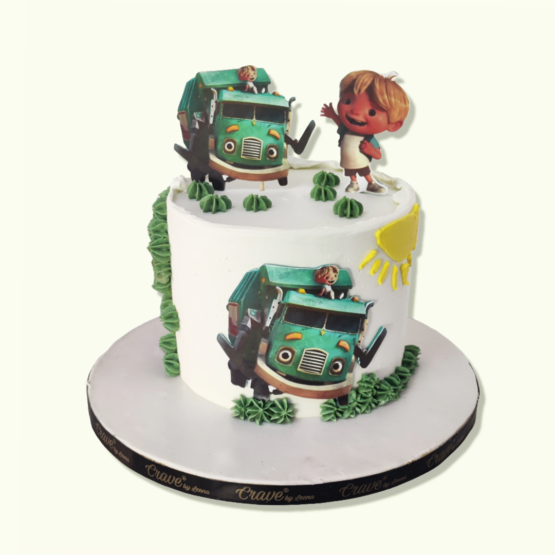 Trash Truck Cake