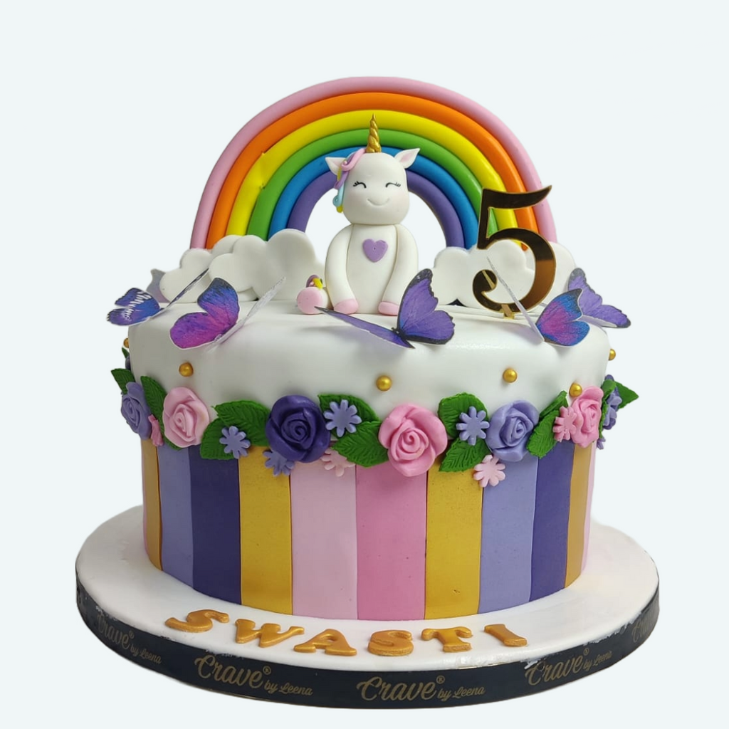 Unicorn & Butterflies cake - Crave by Leena