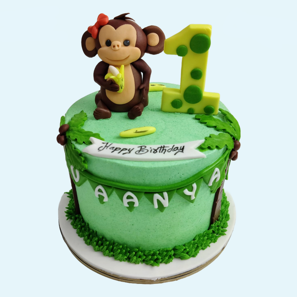 Monkey Theme Cake - Crave by Leena