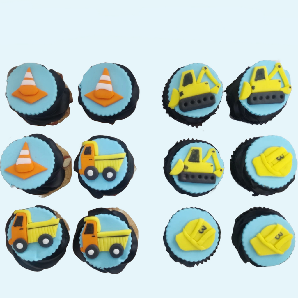 JCB Theme Cupcakes - Crave by Leena