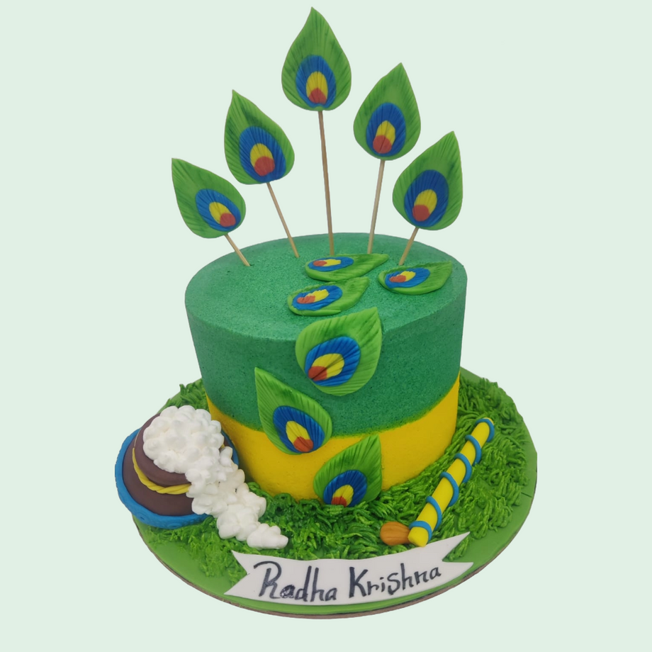 Mini basket - Radha Krishna theme cake # truffle chocolate... | Facebook