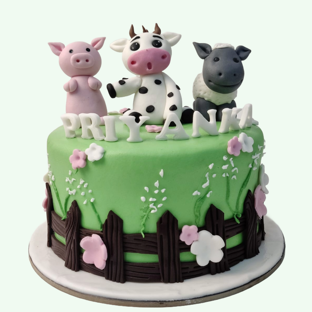 Farm Animals Cake - Crave by Leena