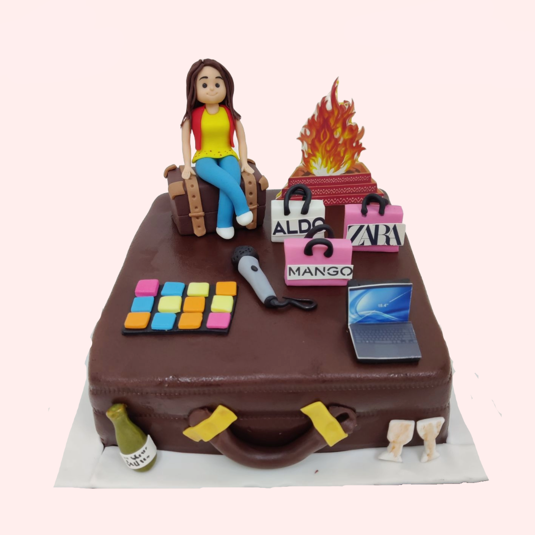 Girl & her hobbies cake. | Custom Cakes | Crave by Leena, Bangalore