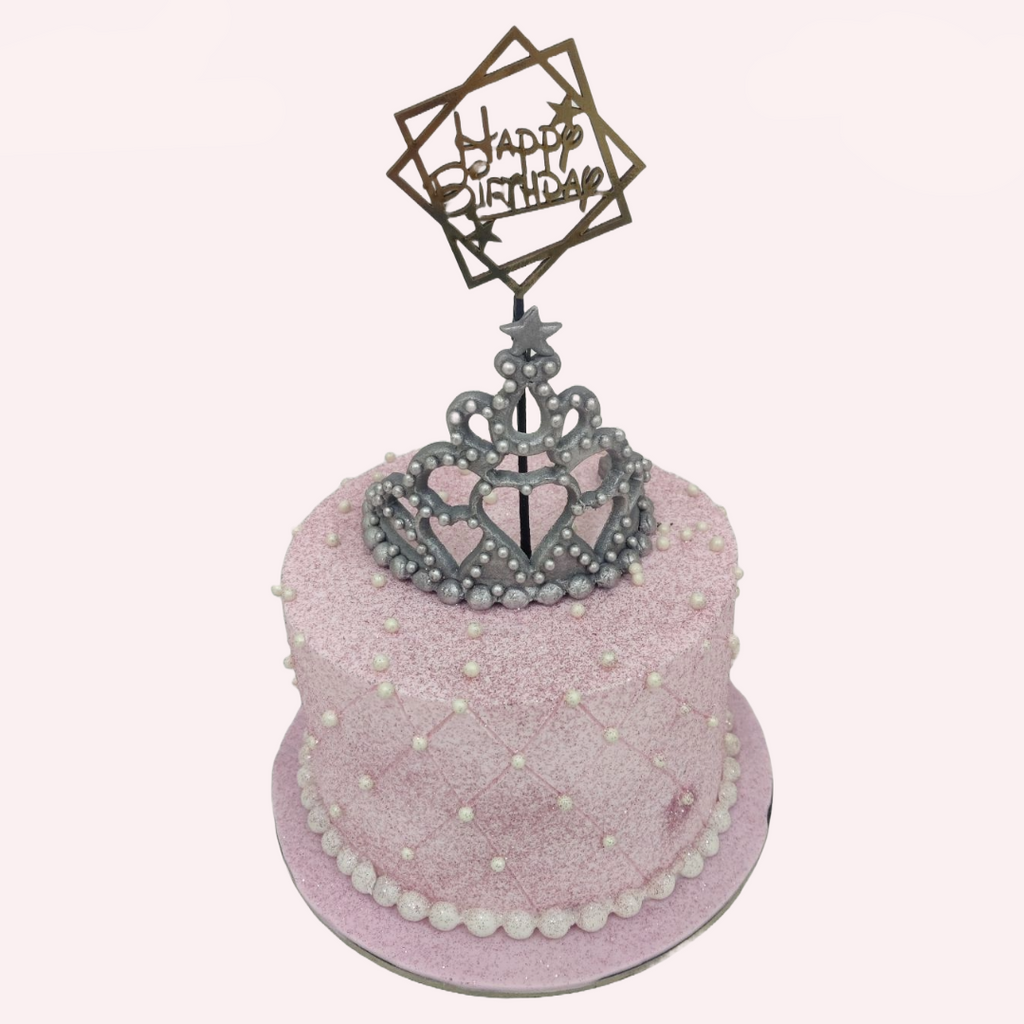 Glitter Crown Princess Cake - Crave by Leena