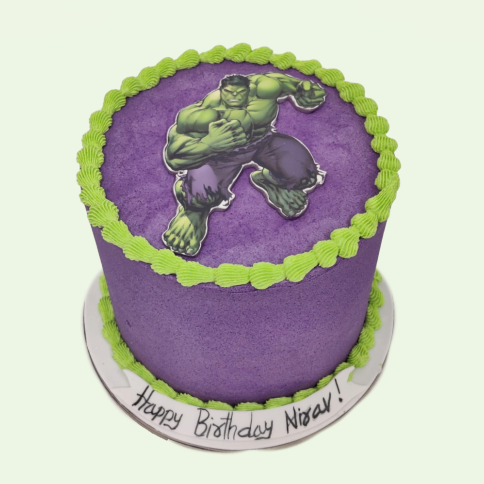 Hulk Edible Print Cake - Crave by Leena