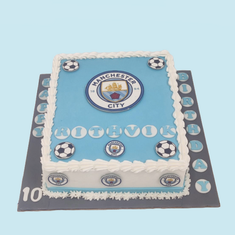 Manchester City Logo Cake - Crave by Leena
