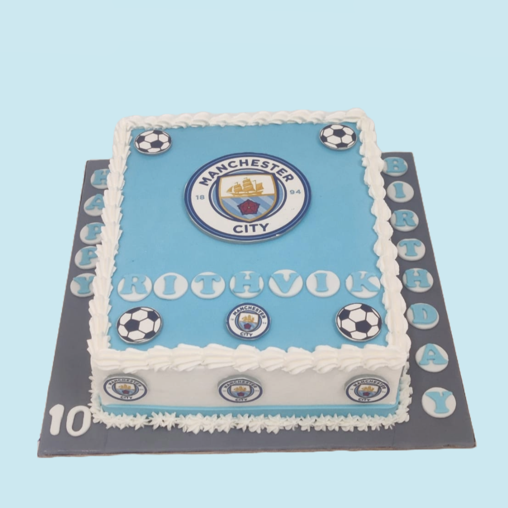 Manchester City Logo Cake - Crave by Leena