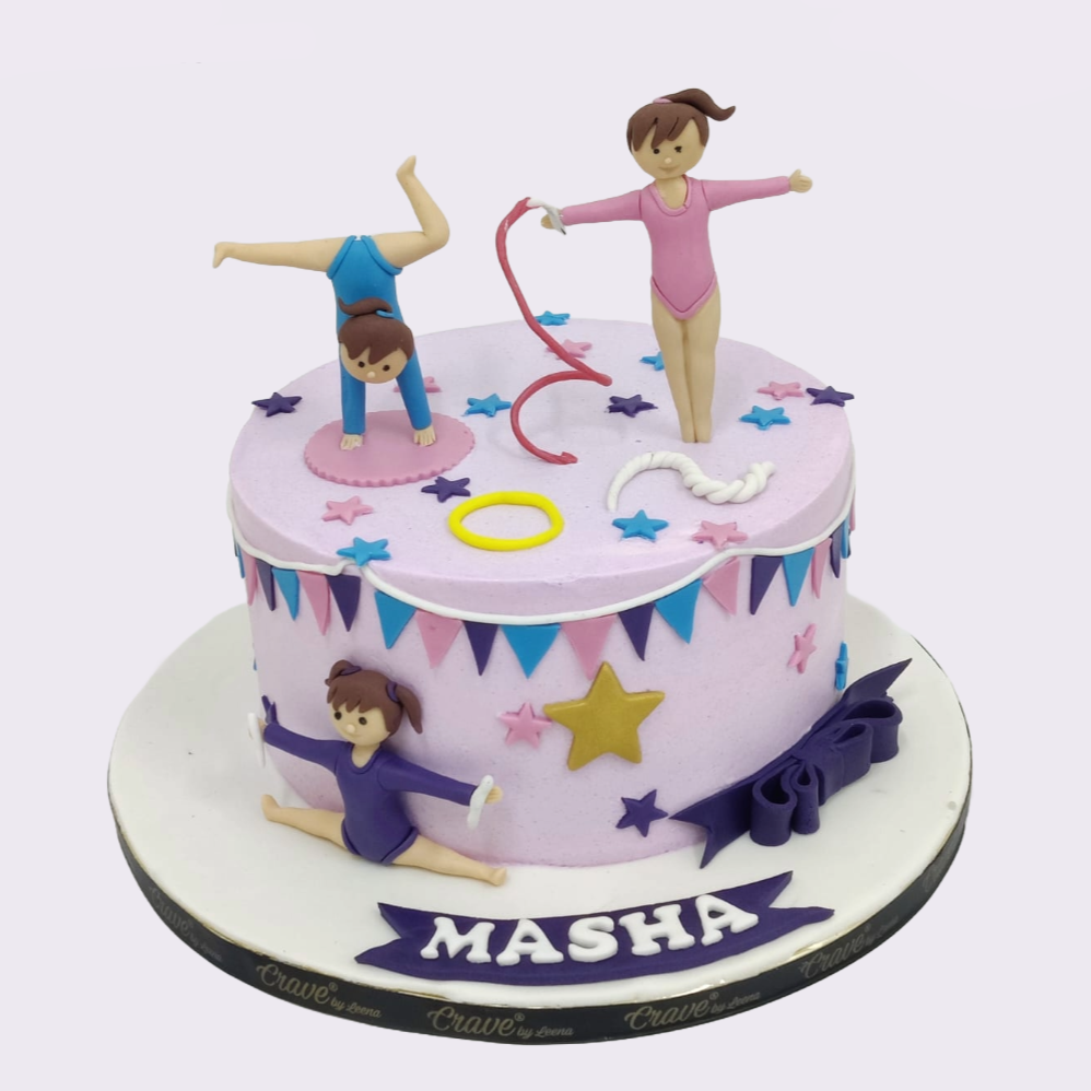 Gymnastics Theme Cake - Crave by Leena