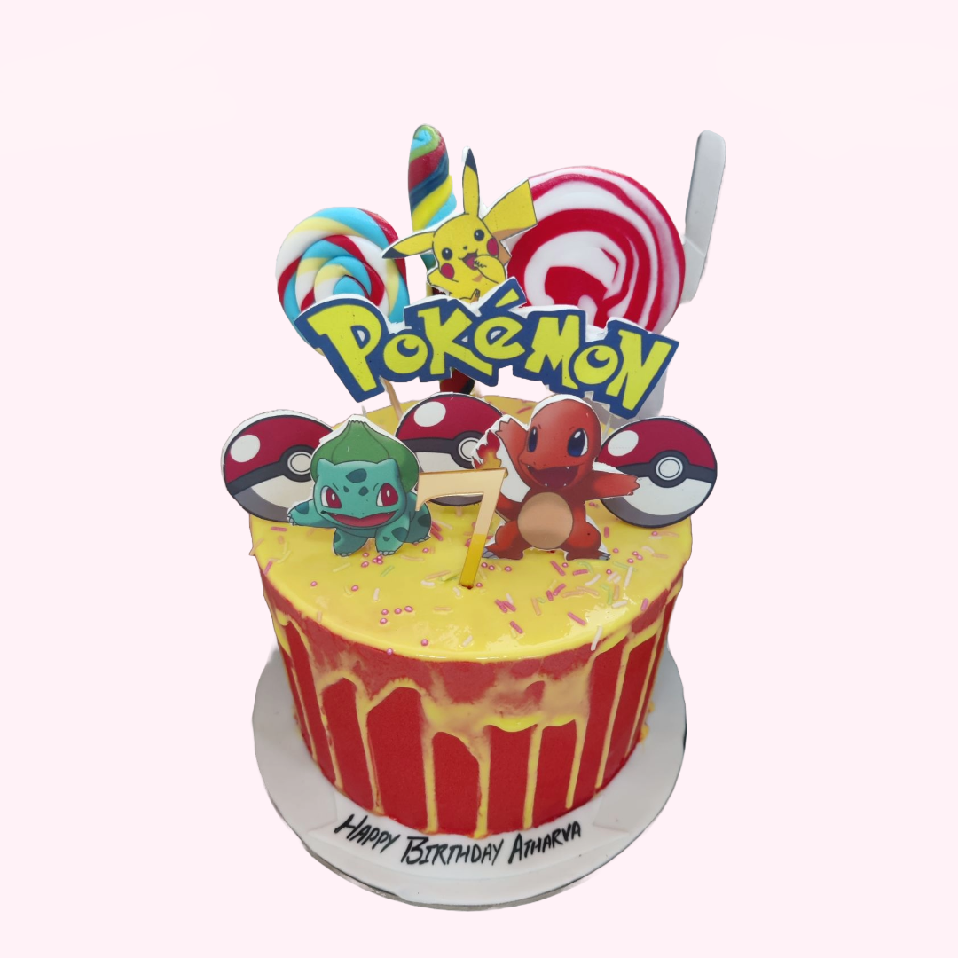 Pokemon -1/4 (Quarter Sheet) Edible Photo Image Cake Decoration