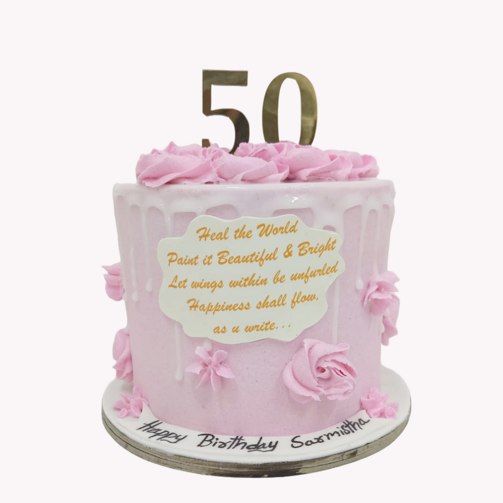 30 Pink Drip Cake - Crave by Leena