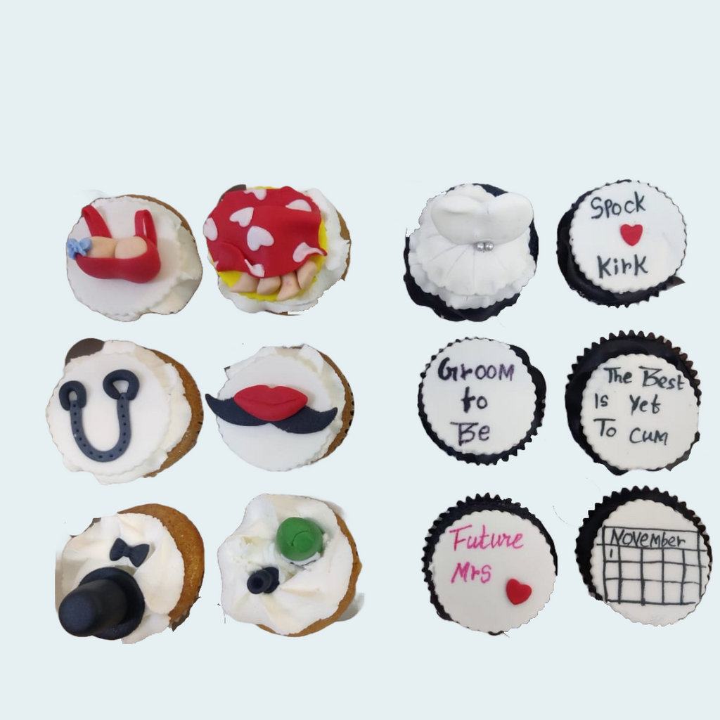 Bachelor & Bachelorette Assorted Cupcakes - Crave by Leena