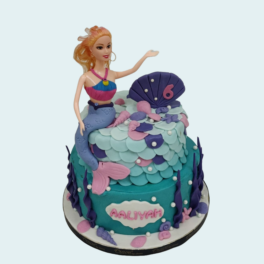 Barbie Mermaid Cake - Crave by Leena