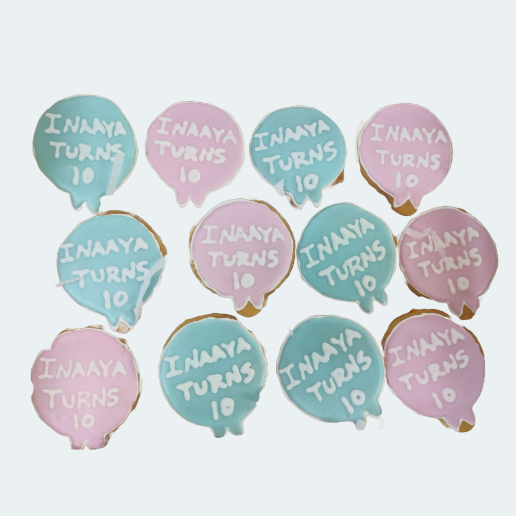 Pastel Birthday cookies - Crave by Leena