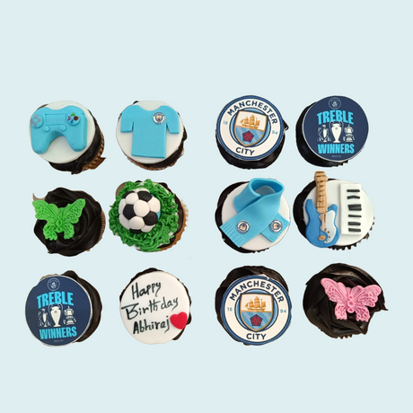 Manchester City Cupcakes - Crave by Leena