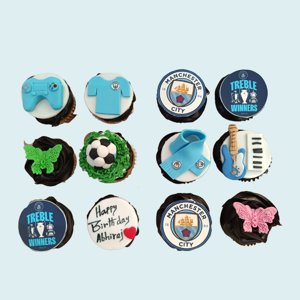 Manchester City Cupcakes - Crave by Leena