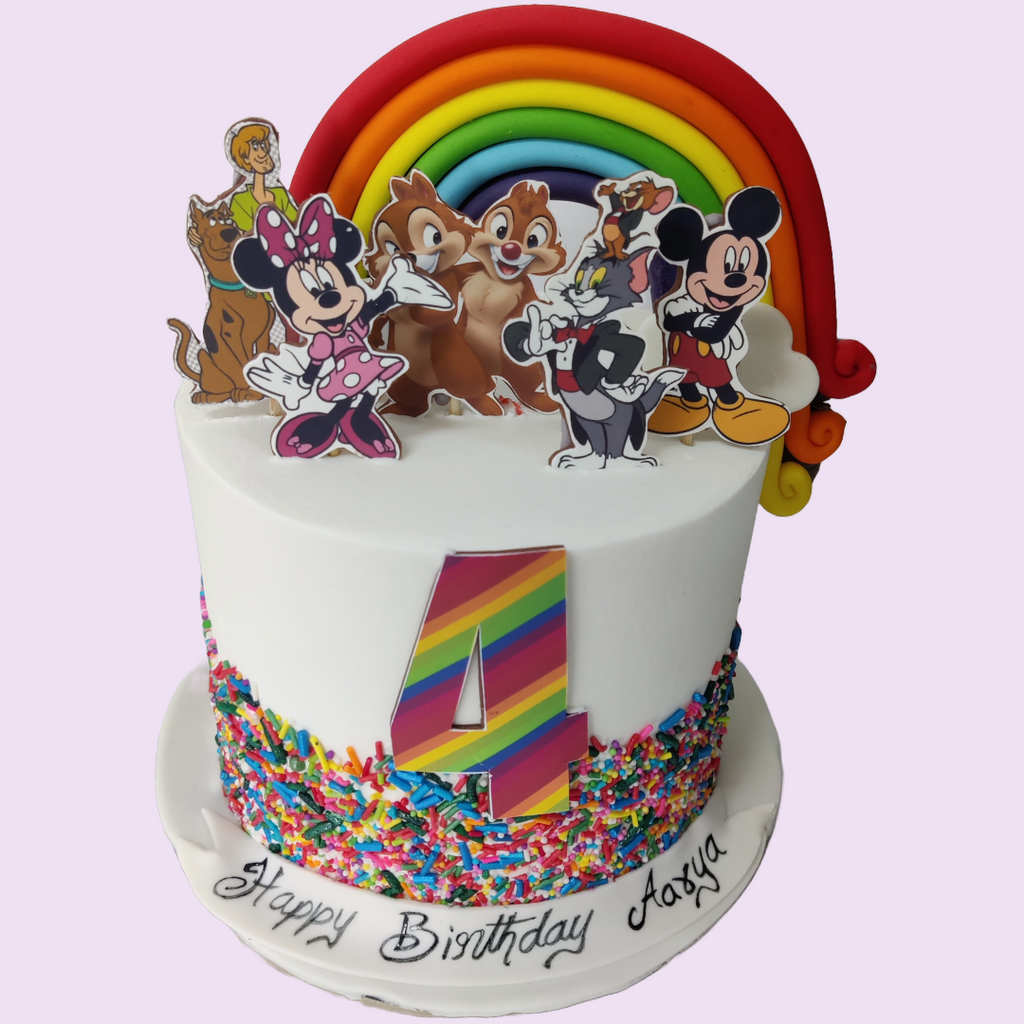 1.5KG Rainbow Sponge CN Cake - Crave by Leena