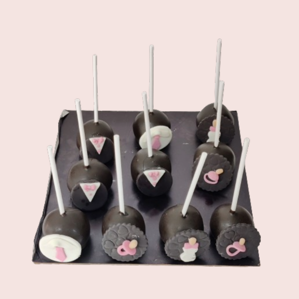 Pack of 10 cakepops Boss baby girl - Crave by Leena