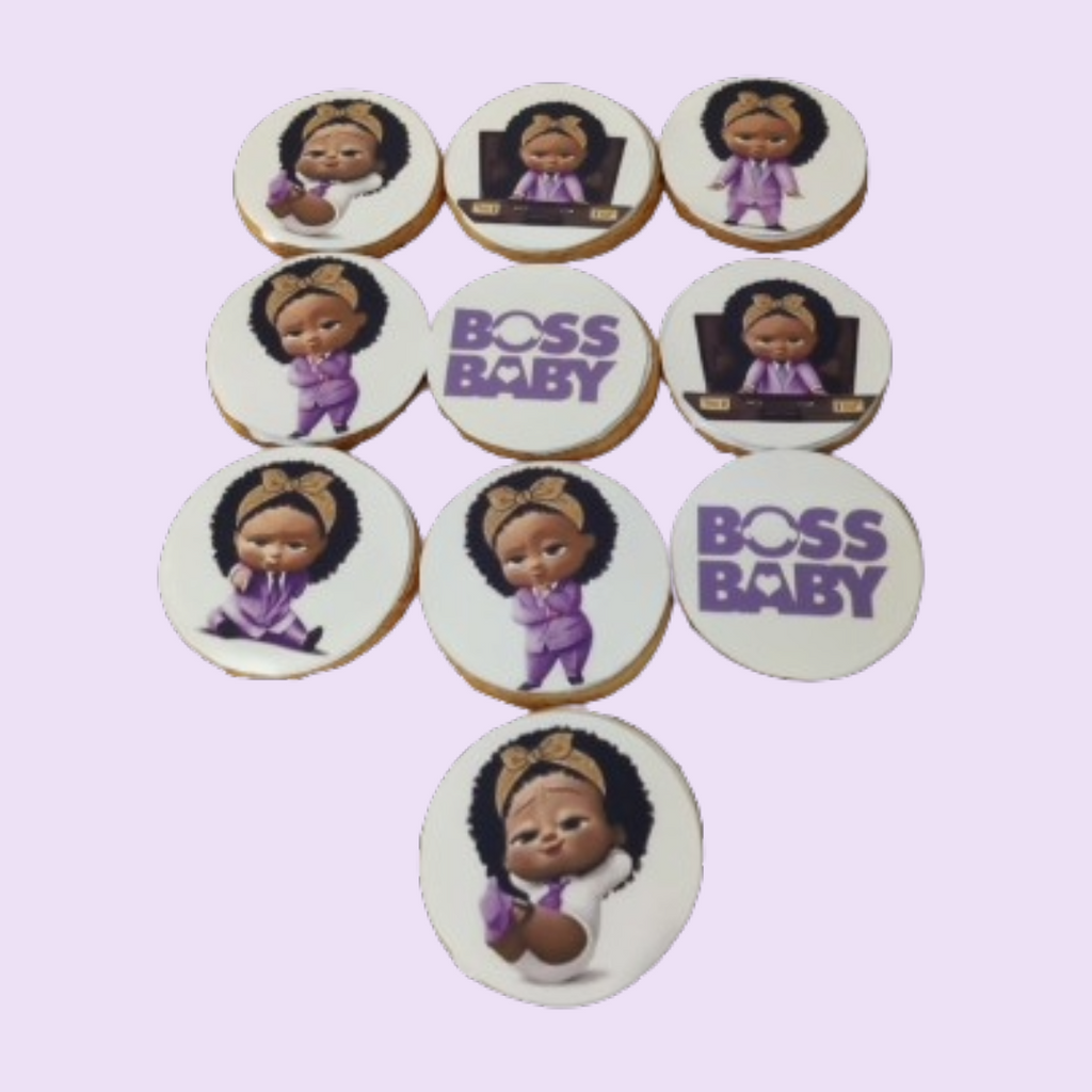 Pack of 10 cookies boss baby girl - Crave by Leena