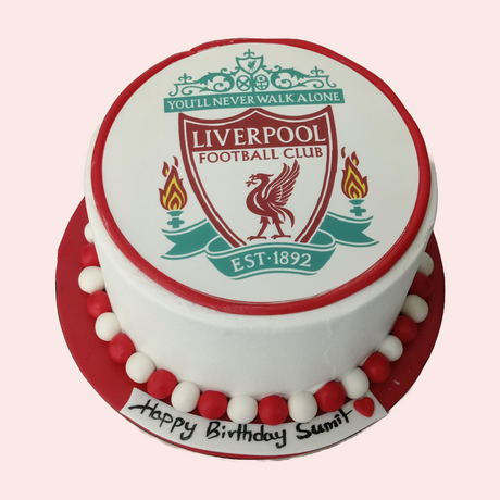 1KG Pineapple Liverpool Edible print Cake - Crave by Leena