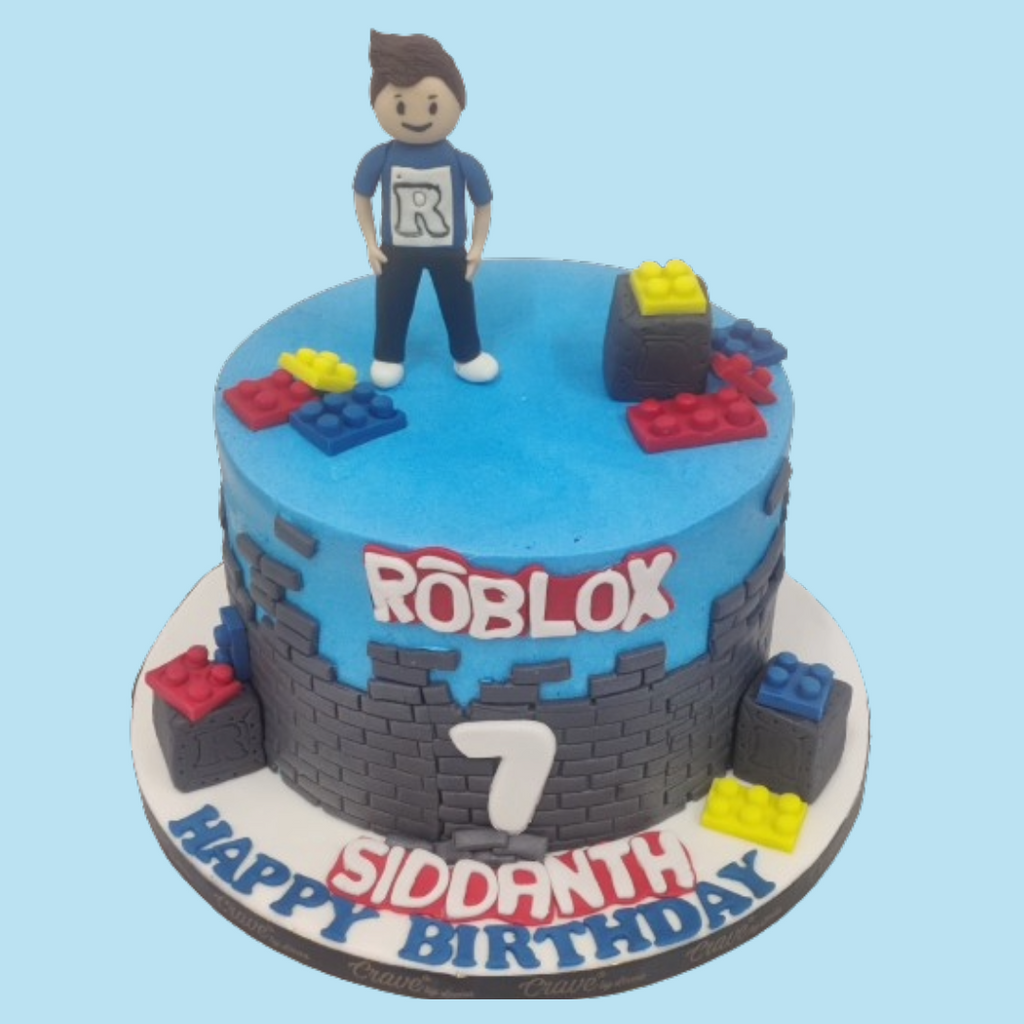 3KG CT The ROBLOX & Name Topper Cake - Crave by Leena