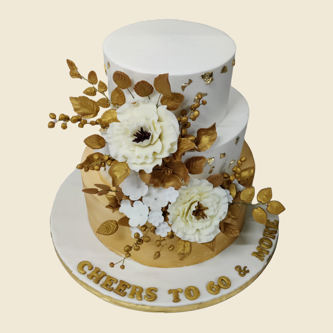 3 Tier Elegant Gold Beauty - Crave by Leena
