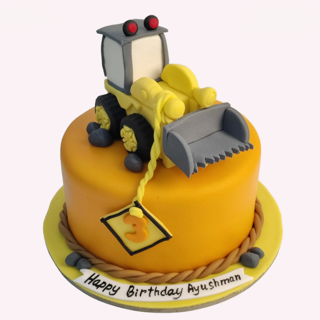 Orange JCB cake - Crave by Leena